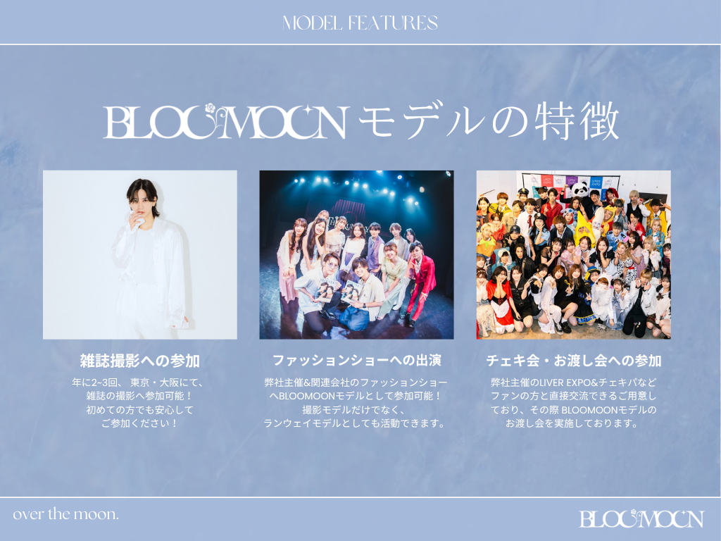 BLOOMOON モデル募集資料 4ページ目